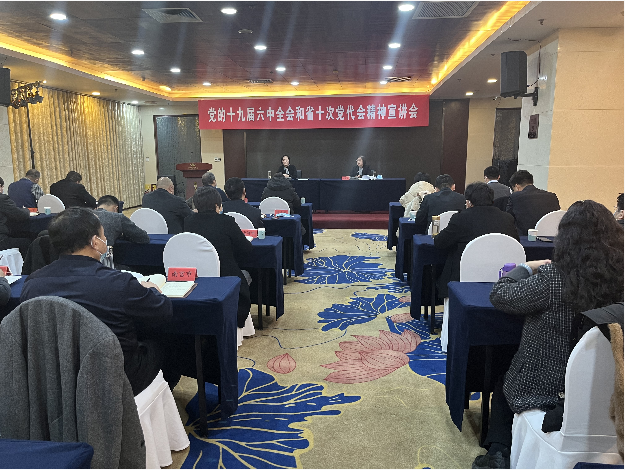 图为王怡宣讲十九届六中全会和省第十次党代会精神